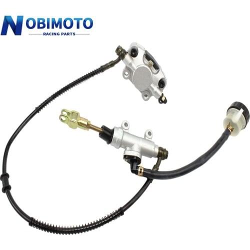 Motorcycle ATV Rear Brake System With Pump Rear Foot Brake Hydraulic Master Oil Cylinder Fit For Big Bull Off Road ATV Motocross