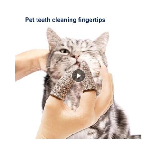 Pet Toothbrush Finger Cover Cat Dog Finger Toothbrush Dog Tooth Mouth Cleaning Finger Protect Cover Tool Pet Oral Care Accessory