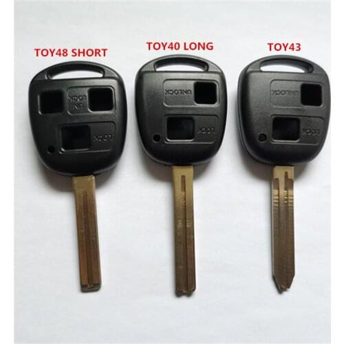 DAKATU 2/3 Button Remote Car key shell case For Toyota Camry Rav4 Corolla Prado Yaris For Lexus RX300 LS400 LS430 REMOTE SHELL