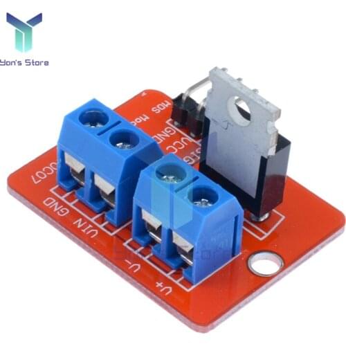 2PCS TOP MOSFET Button IRF520 MOSFET Driver Module for Arduino ARM Raspberry pi Expansion Board Electronic Parts Module Red