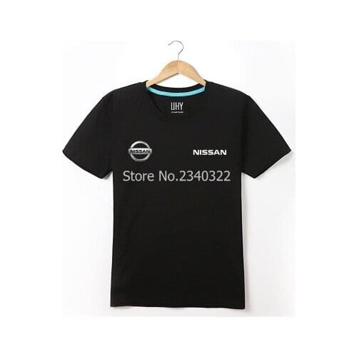 4S shop summer short-sleeved Nissan T-shirt men and women tooling car club clothes logo customer T shirts