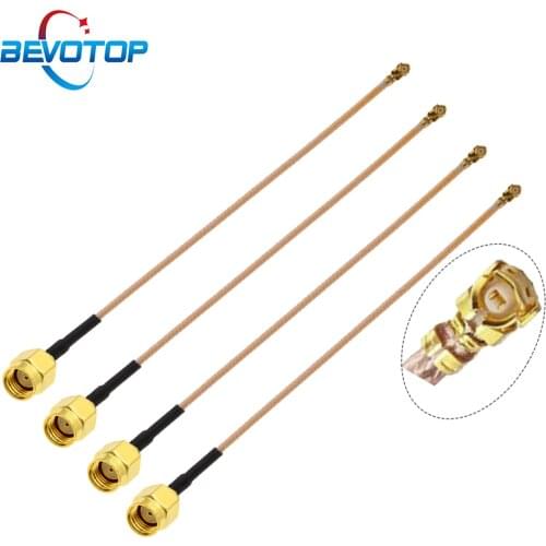 10pcs/lot U.FL/IPX IPEX Female to RP-SMA MALE Connector Antenna WiFi Pigtail Extension Cable ufl ipex RG178 Mini PCI