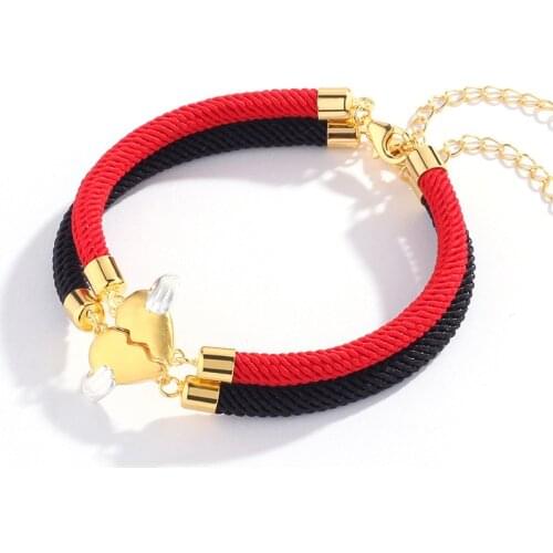 S925 sterling silver mosaic heart attract lovers a pair of bracelets luxury heartbreaking time men and women jewelry