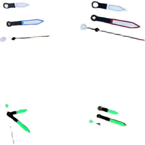 Watch Hands Three Pointers Green Luminous Needles for NH35 NH36 Watch Movement Repair Parts