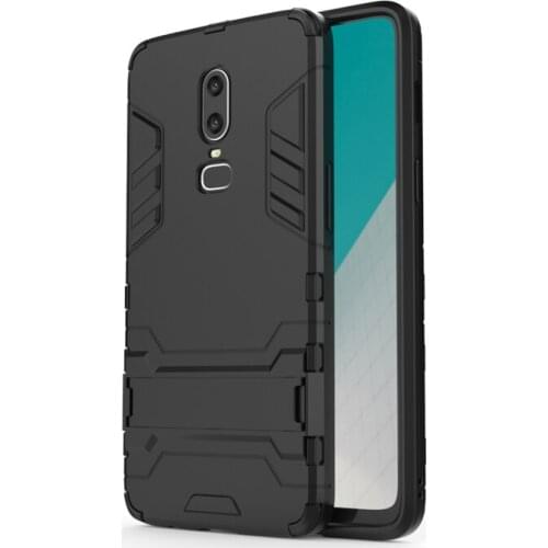For One Plus 6 / OnePlus6 / 1+6 6.28" Case Shockproof Robot Armor Hybrid Rubber Silicone Cover Slim Hard Back Phone Case Cover