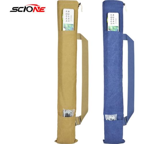 126cm 132cm 139cm Sea Fishing Rod Holder Carrier Canvas Pole Storage Bags Folding Portable Rod Case Rock Fishing Bag X280G