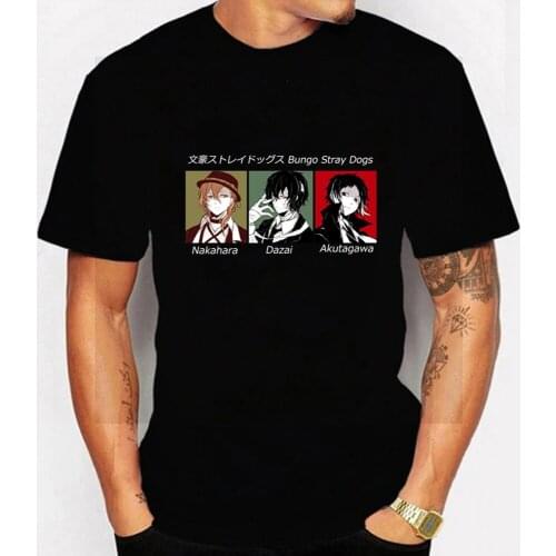 Bungo Stray Dogs Anime T-shirt Ronde Hals Korte Mouw Casual Fashion Women Men Unisex Tops