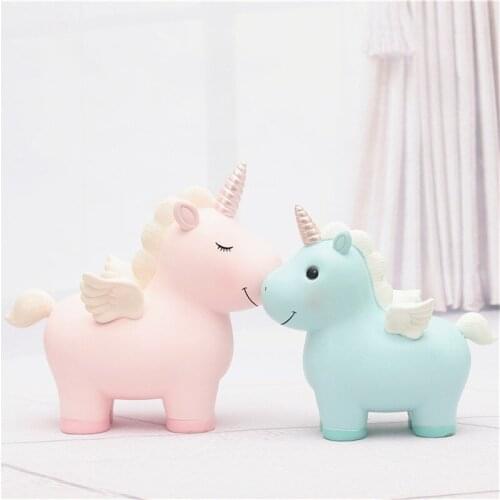 Unicorn Piggy Bank Girls Favorite Desktop Decoration INS Style Pink Cute Unicorn Piggy Bank for Birthday Party Gifts TH04