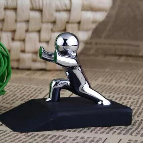 Zinc Alloy Little and Man with Non-slip Rubber Bases Door Stop Safe Anti-collision Door Stopper Rubber Novelty design Decorative