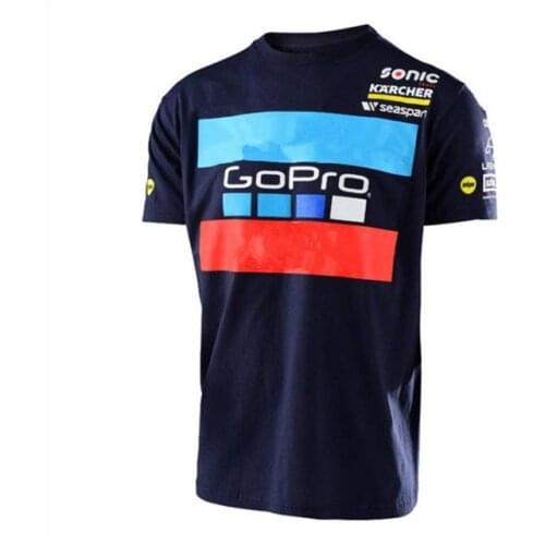 Wholesale 2019 Motocross Downhill T-shirt Racing Team T-shirt Bicycle Cycling Bike Motorcycle Shirt Moto Mens Sports Shirts X