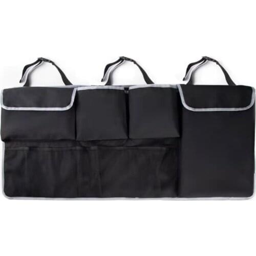 Space Saving Expert Back Seat Organizer Durable Oxford Cloth Mats Tissue Water Mesh Pockets Anti-scratch