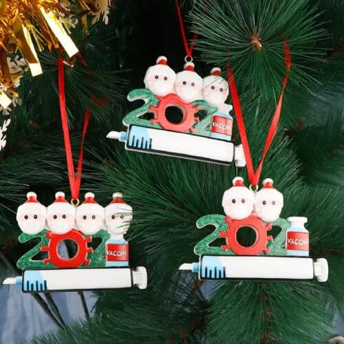 Resin High-quality Survivors Xmas Tree Decor Pendant Small Christmas Ornament Cartoon for Family