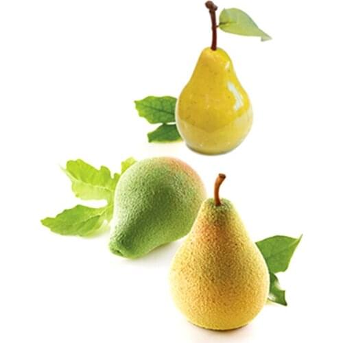 Pear Shaped Silicone Cake Mousse Mold Chocolate Jelly Moulds 8 Holes Silicone Baking Form Mold Cake Decorating Tool