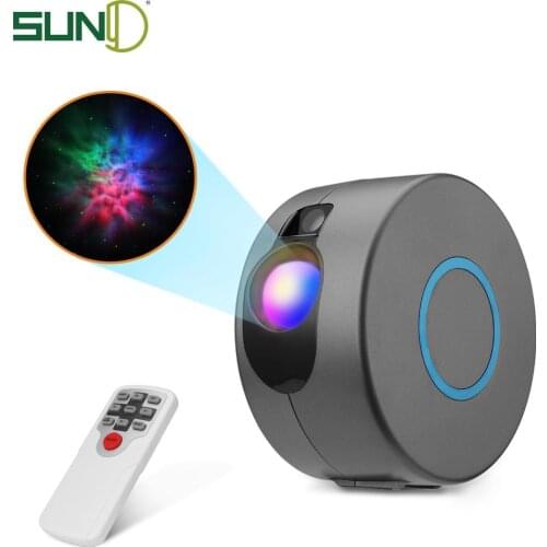SUNY Colorful Aurora Starry Sky Projector Light Green Static Stars Laser Projector w/RGB LED Nebula Cloud Romantic Night Light R