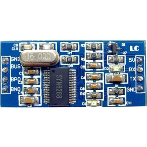 SYN6288 TTS Sounds Speech Synthesis Module GB2312 GBK BIG5 Unicode Code Format Text Sound Module Board