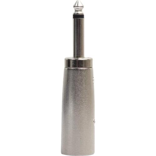 XLR 3 Pin Male to 1/4" 6.35mm Male Mono Jack Socket Audio Adapter Mic Converter for Instrument / Music Industry / KTV
