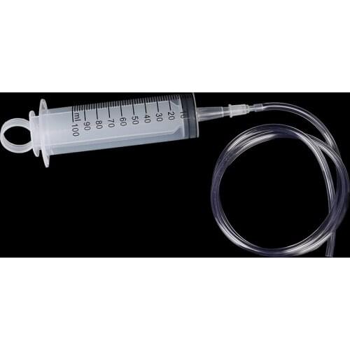 1pcs 100ml Large Capacity Syringe Reusable Pump Measuring With 1m Tube Feeding Ink Hot
