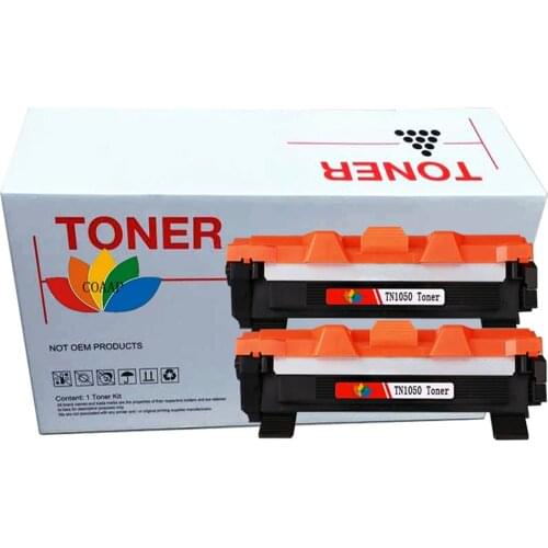 2 Compatible TN1050 Toner Cartridge For Brother DCP-1610W DCP-1612W HL 1210W 1212W MFC1910 Printer
