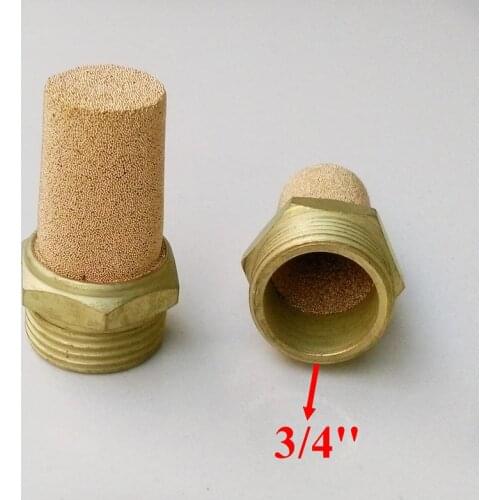 5pcs/lot Exhaust Muffler 3/4'' Pneumatic Plugs Silencer Fitting BSL-06 Pneumatic Muffler Exhaust Noise Filter Muffler