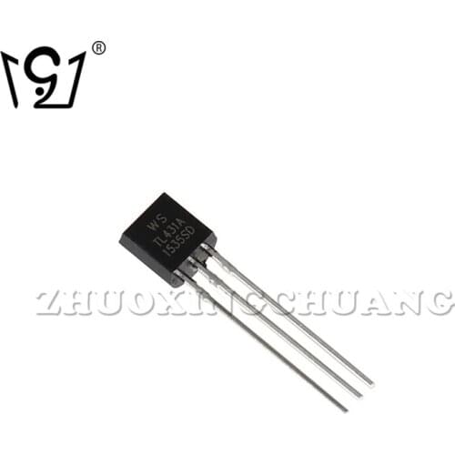 50PCS TL431A TL431 TO-92 Direct-inserted Precision Voltage Stabilizing Transistor