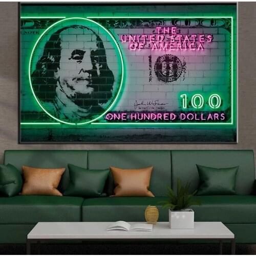 Modular Picture Abstract Dollar Money Canvas Painting Wall Art HD Print Home Decorative Poster and Prints For Living Room Cuadro