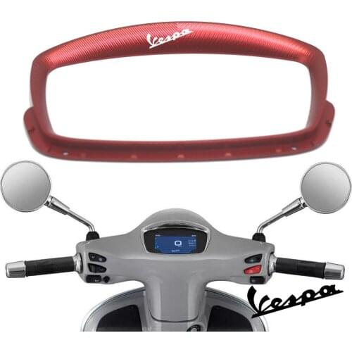 Motorcycle CNC Aluminum Instrument Protector Frame Cover Sunshade Meter Sunshield Bracket for VESPA GTS 300 HPE
