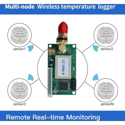 Freeshipping 868/915mhz wireless temperature sensor 433mhz temperature data logger wireless TTL uart receiver