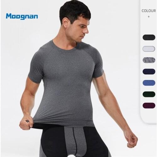 Quick Dry Short Sleeve Sport T Shirt Gym Jerseys Fitness Shirt Trainer Running T-Shirt Mens Breathable Sportswear 01127