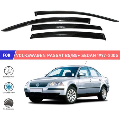 Window deflectors for Volkswagen Passat B5 / B5+ Sedan 1997-2005 car window deflector wind guard vent sun rain visor cover car