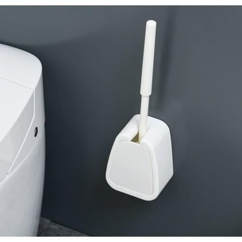 Long Handle Cleaning Brush Toilet Brush Soft Fur Decontamination Brush Household Cleaning Set No Dead Corner Toilet Brush