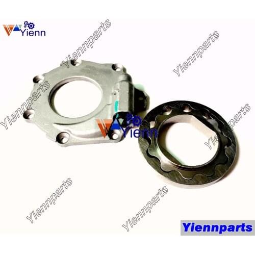 For Yanmar 4TNV88 Oil Pump Inner Rotor 19802-32111 Outer Rotor 19802-32120 W/ Pump Cover Fit 4TNV88C Diesel Engine Parts