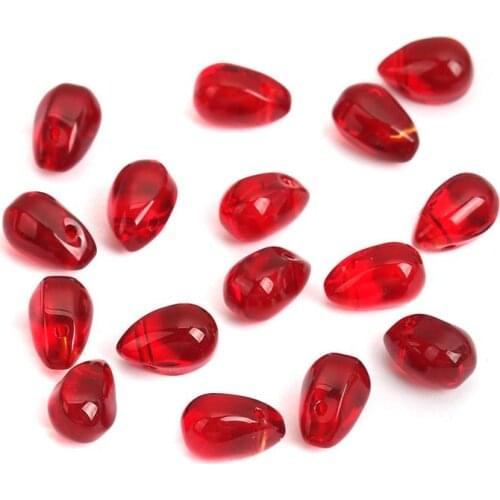 DoreenBeads Glass AB Rainbow Color Aurora Borealis Beads Drop Transparent Clear About 9mm x 6mm, Hole: Approx 0.8mm, 50 PCs