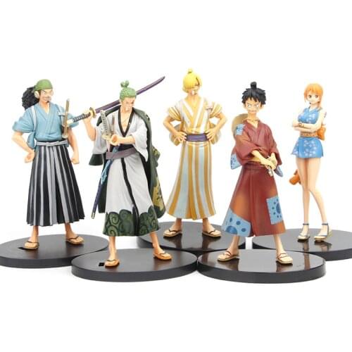 One Piece Anime Figure Figurine Monkey D Luffy 16cm ABS Model Doll Solon Roronoa Zoro Decoration Pirate King Toys For Kid NAMI