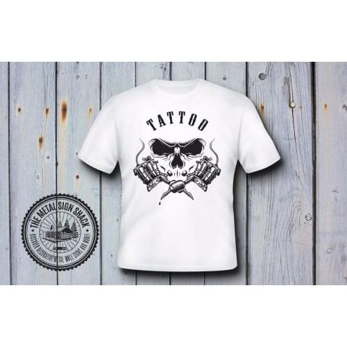 Summer 2019 Short Sleeve Plus Size Tattoo T Shirt, Mens, Motorbike,Tattooist, Biker, Retro, Gift, Classic, 21 Tee Shirt