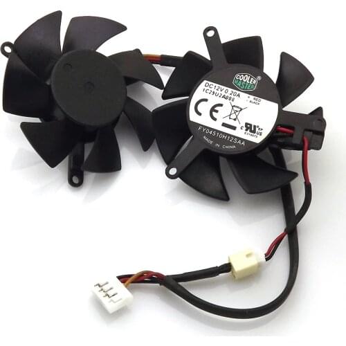 FY04510H12SAA 12V 0.2A 4Pin 3Wire 45mm 39*39*39mm For MSI R6450 6570 6670 Graphics / Video Card Cooler Cooling Fan