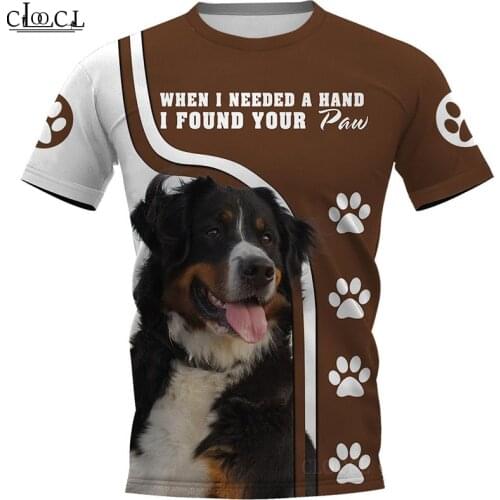HX 2021 Newest Popular Bernese Mountain Dog T Shirt 3D Print Men Women Fashion Harajuku Streetwear Tops Clothes Drop Shipping