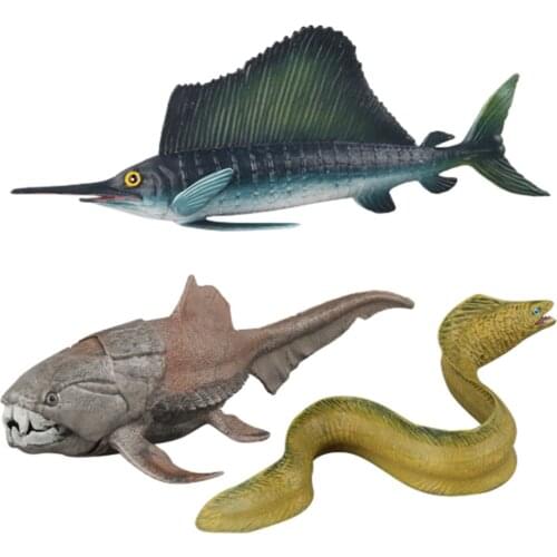 Simulation Marine Life Sea Eel Dengs Fish Sailfish Solid Seabed Animal Childrens Education Collection Gift