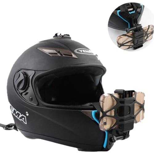 Motorcycle Helmet Bracket Chin Mount Adapter With Phone Holder Lace For iPhone Samsung Huawei Android Phone Accessories
