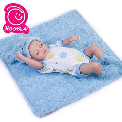 25CM Full Body Silicone Reborn Baby Dolls Alive Lifelike Open Eyes Dolls Realistic Bebe Reborn Babies Boy Toys for Kids