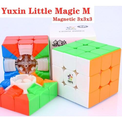 YuXin Little Magic M 3x3x3 Magnetic Magic cube 3x3 Speed cubes Magnet Puzzle cubo magico