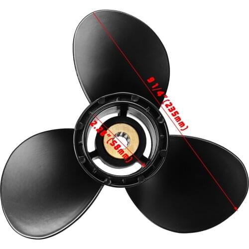 Marine Propeller 9 1/4 x 8 Propeller Aluminum Alloy 10 Spline Tooth 3 Blades For Suzuki Outboard Engine 8-20HP 58100-91D00-019