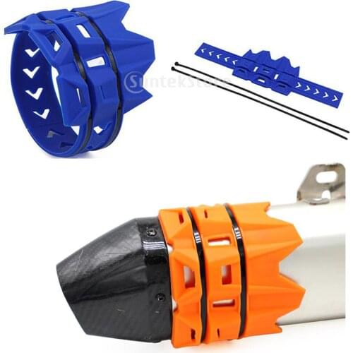 Motorcycle Exhaust Muffler Protector for 2 Stroke 4 Stroke Dirt Bike Motorcross