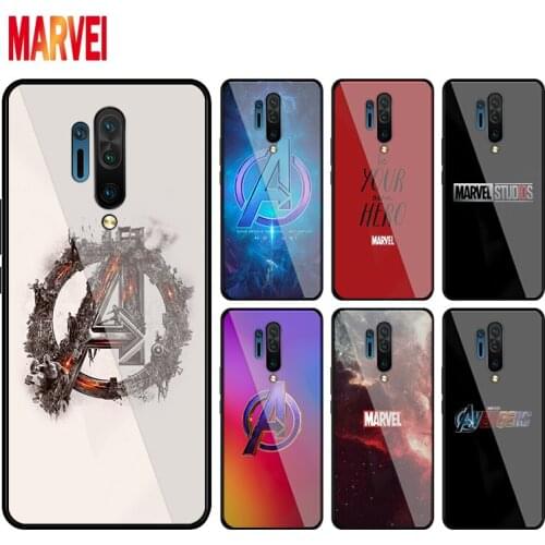 Soft TPU Cove Marvel Avengers Logo Cool for OnePlus Nord N100 N10 8T 8 7T 7 6T 6 5T Pro Black Phone Case Shell Soft Cover