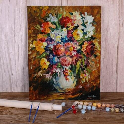 Summer Mood Coloring By Numbers Painting Complete Kit Acrylic Paints 50*70 Oil Painting Handmade Kids Handiwork Wall Drawing