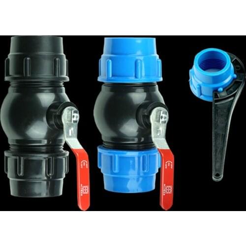 PE quick coupling fitting ball valve connector for 40 50 63mm water pipe
