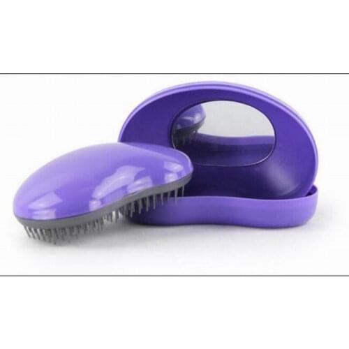 Good quality detangle hair brush with case mirror anti-static massage comb as hair beauty styling tool in salon AS SEEN ON TV