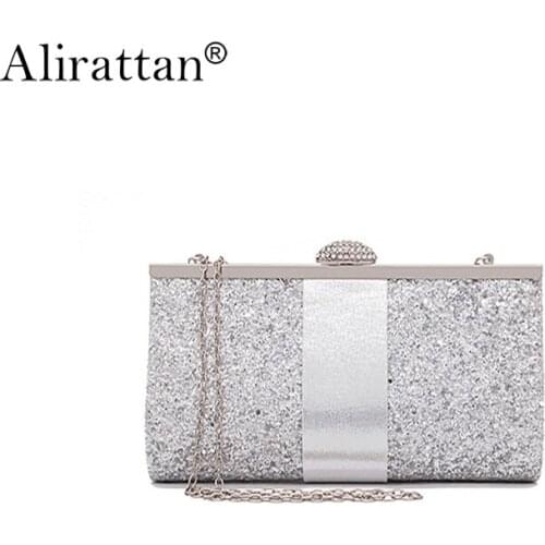 Luxury Rhinestone Sequin Dinner Clutch Bags For Women 2021 Fashion Brand Ladies Chain Shoulder Messenger Bag Wallet Evening Bag