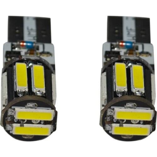 10x T10 Strobe flashing 194 W5W 10 SMD 7020 LED 7014 Lighting + strobe flash Two modes of Operation Car light bulbs White DC12V