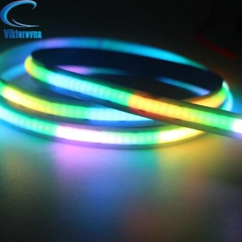 5V WS2812 WS2812B Smart RGB LED Strip Individually Addressable COB FOB LED Light tape 332Leds Not Waterproof 0.5m 1m full color