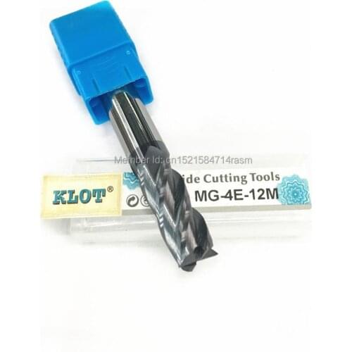 KLOT HRC50 ALTiN Coated Solid Carbide End Mill 8.5 9 9.5 10mm 4-Flute Length75mm,100mm,120mm,150mm